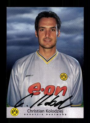 Christian Kolodziej Autogrammkarte Borussia Dortmund 2000-01Original Signiert