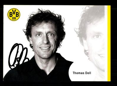 Thomas Doll Autogrammkarte Borussia Dortmund 2006-07 Original Signiert