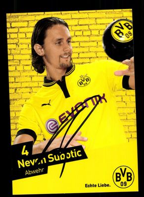 Neven Subotic Autogrammkarte Borussia Dortmund 2012-13 Original Signiert