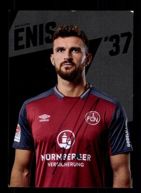 Enis Alushi Autogrammkarte 1 FC Nürnberg 2017-18 Original Signiert
