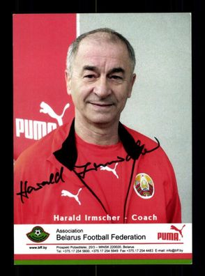 Harald Irmscher Autogrammkarte Belarus Nationalmannschaft Original Signiert