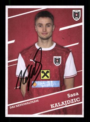 Sasa Kalajdzic Autogrammkarte Österreich Nationalmannschaft 2022 Original Sign.