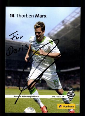 Torben Marx Autogrammkarte Borussia Mönchengladbach 2013-14 Original Signiert + 2