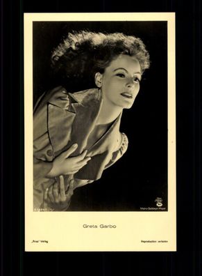 Greta Garbo ROOS Postkarte ohne Unterschrift ## BC 191861