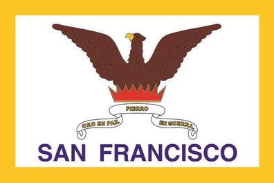 Aufkleber Fahne Flagge San Francisco in verschiedene Größen