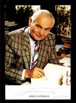 Heinz G. Konsalik 1921-1999 Schriftsteller Original Signiert # BC 191979