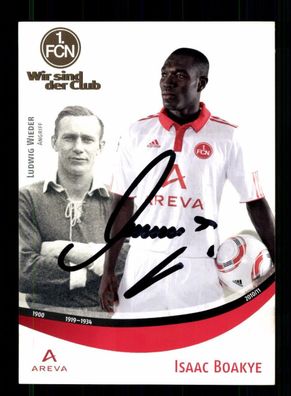 Isaac Boakye Autogrammkarte 1 FC Nürnberg 2010-11 1. Karte Original Signiert