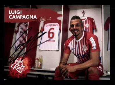 Luigi Campagna Autogrammkarte Kickers Offenbach 2020-21 Original Signiert