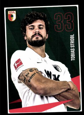 Tobias Strobl Autogrammkarte FC Augsburg 2020-21 Original Signiert