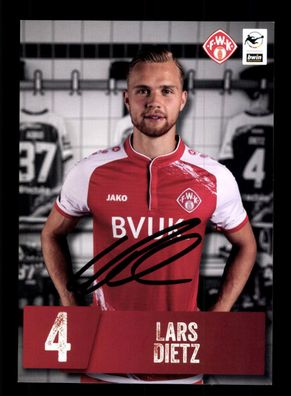 Lars Dietz Autogrammkarte Würzburger Kickers 2021-22 Original Signiert