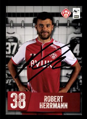 Robert Herrmann Autogrammkarte Würzburger Kickers 2021-22 Original Signiert