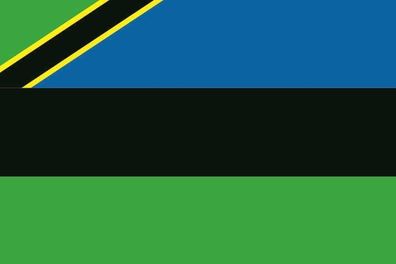 Aufkleber Fahne Flagge Sansibar in verschiedene Größen