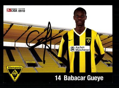 Babacar Gueye Autogrammkarte Alemannia Aachen 2009-10 Original Signiert