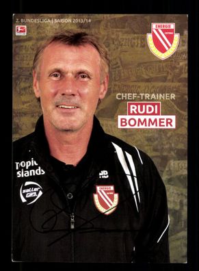 Rudi Bommer Autogrammkarte Energie Cottbus 2013-14 Original Signiert