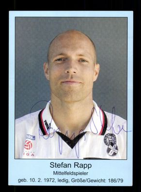 Stefan Rapp Autogrammkarte Schwarz Weiß Bregenz Original Signiert