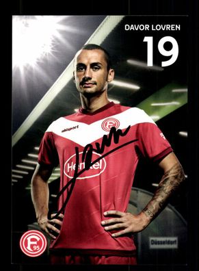 Davor Lovren Autogrammkarte Fortuna Düsseldorf 2018-19 Original Signiert