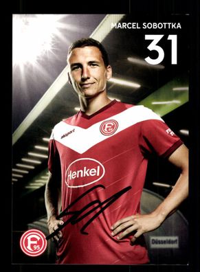Marcel Sobottka Autogrammkarte Fortuna Düsseldorf 2018-19 Original Signiert