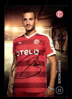 Sercan Sararer Autogrammkarte Fortuna Düsseldorf 2015-16 Original Signiert