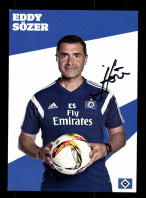 Eddy Sözer Autogrammkarte Hamburger SV 2015-16 Original Signiert