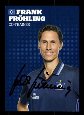 Frank Fröhling Autogrammkarte Hamburger SV 2016-17 Original Signiert