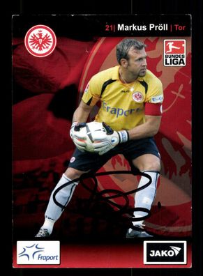 Markus Pröll Autogrammkarte Eintracht Frankfurt 2007-08 Original Signiert