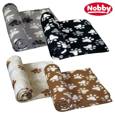 Nobby Fleecedecke grau/ schwarz/ beige/ braun - Hundedecke Kuscheldecke Schutzdecke