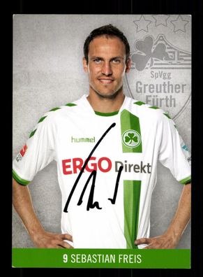 Sebastian Freis Autogrammkarte SpVgg Greuther Fürth 2016-17 Original Signiert
