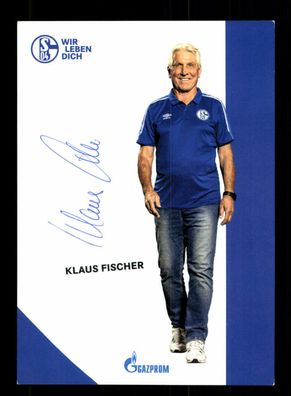Klaus Fischer Autogrammkarte FC Schalke 04 2019-20 Original Signiert