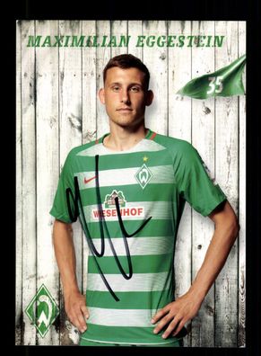 Maximilian Eggestein Autogrammkarte Werder Bremen 2016-17 Original Signiert