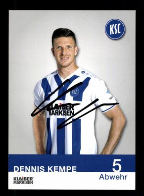 Dennis Kempe Autogrammkarte Karlsruher SC 2015-16 Original Signiert