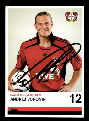 Andrej Voronin Autogrammkarte Bayer Leverkusen 2006-07 Original Signiert