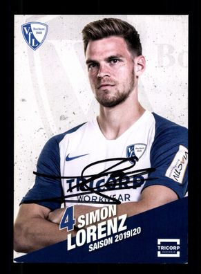 Simon Lorenz Autogrammkarte VfL Bochum 2019-20 Original Signiert