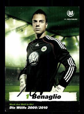 Diego Benaglio Autogrammkarte VfL Wolfsburg 2009-10 Original Signiert