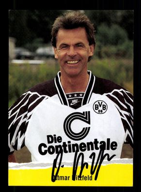 Ottmar Hitzfeld Autogrammkarte Borussia Dortmund 1994-95 Original Signiert