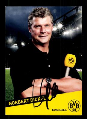 Norbert Dickel Autogrammkarte Borussia Dortmund 2011-12 Original Signiert