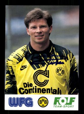Stefan Reuter Autogrammkarte Borussia Dortmund 1993-94 Original Signiert