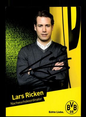 Lars Ricken Autogrammkarte Borussia Dortmund 2014-15 Original Signiert