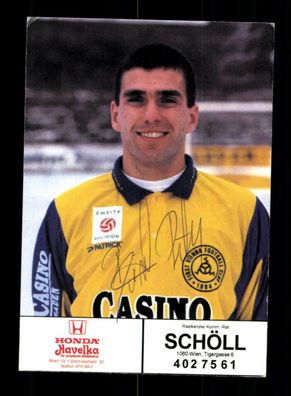 Peter Binkovski Autogrammkarte First Vienna FC 1997-98 Original Signiert