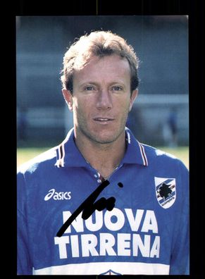 Moreno Mannini Autogrammkarte Sampdoria Genua 1995-96 Original Signiert