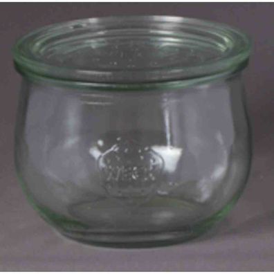 Tulpe-Glas "Cucinare" Rundrand 580 ml Weck-Glas, Rundrand-Deckel