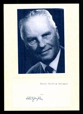 Horst Wolfram Geißler 1893-1983 Schriftsteller Original Signiert ## BC G 37272