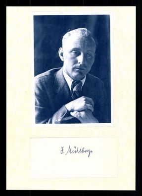 Josef Mühlberger 1903-1985 Schriftsteller Original Signiert ## BC G 37273