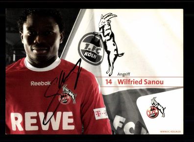 Wilfried Sanou Autogrammkarte 1 FC Köln 2008-09 Original Signiert