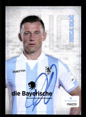 Ivica Olic Autogrammkarte TSV 1860 München 2016-17 Original Signiert