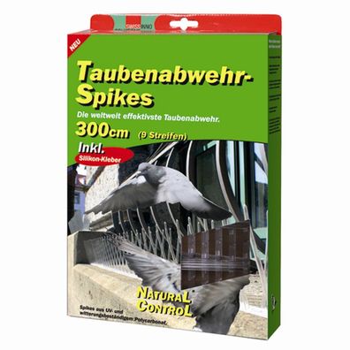 Taubenabwehrspikes, Länge 300cm inklusive Silikonkleber