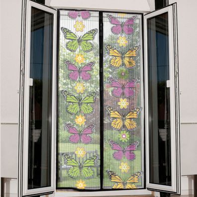 Tür-Fliegengitter mit Magnethalterung Fliegennetz Insektennetz Fenstergaze
