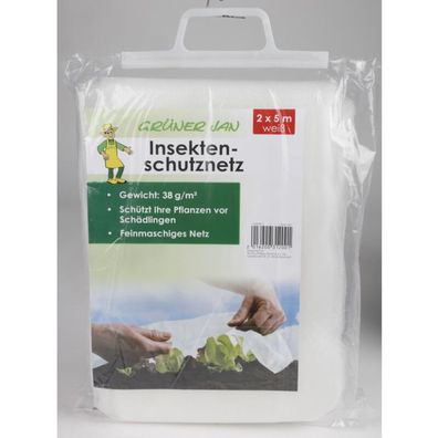 Pflanzenschutznetz 2x5m Insekten Schädlinge Vogel Schnecken Blumenbeet Garten