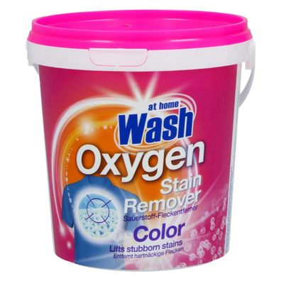 6x At Home Sauerstoff Fleckenentferner 1kg Waschmittel Reinigung Fett Kleidung