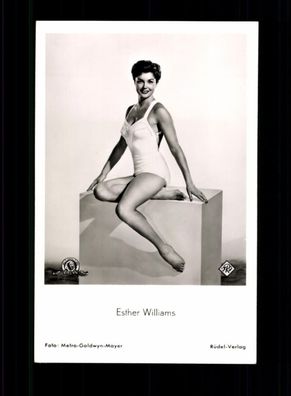 Esther Williams Rüdel Postkarte ohne Unterschrift ## BC 191879
