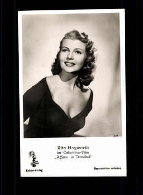 Rita Hayworth Kolibri Postkarte ohne Unterschrift # BC 191947